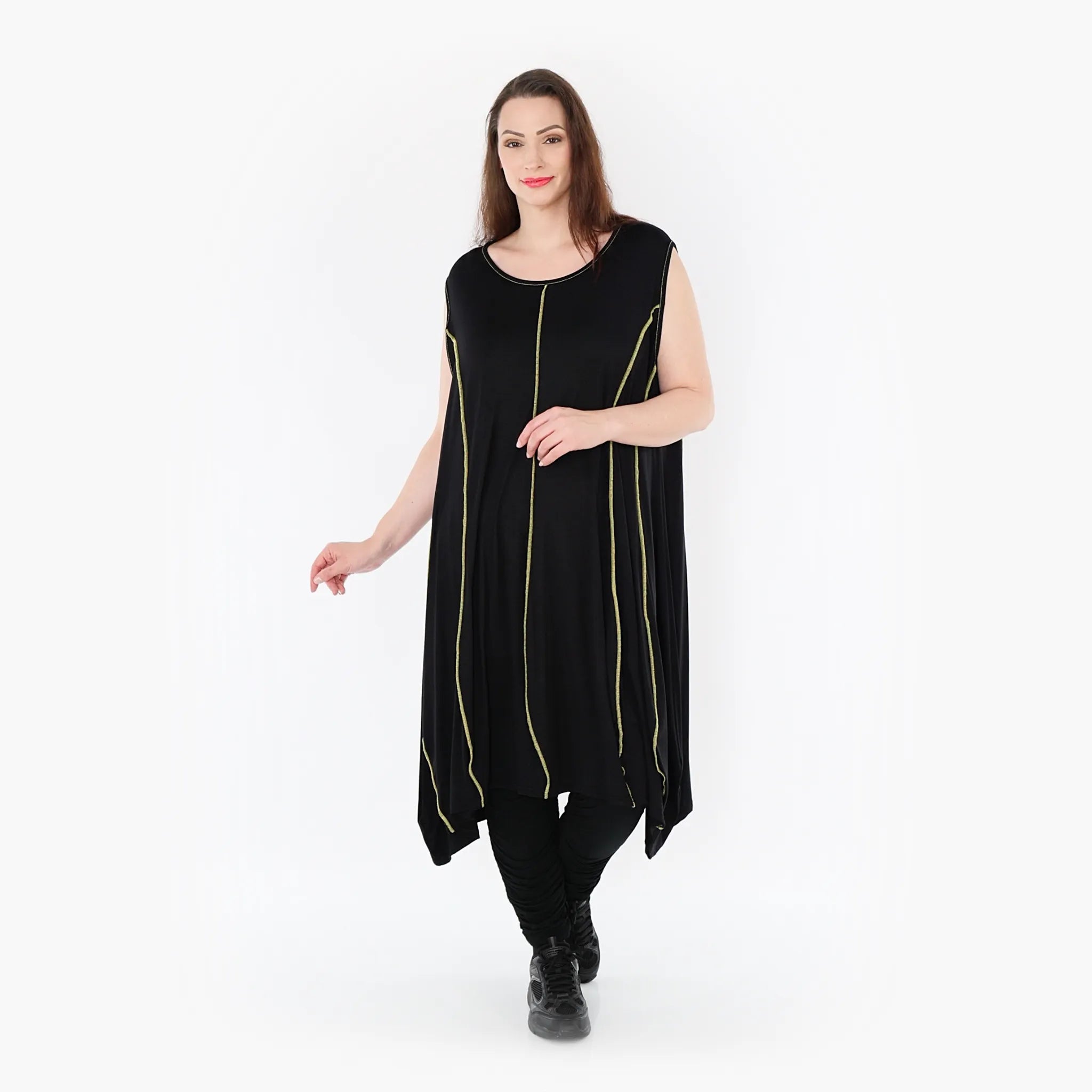 AKH Fashion Tunika 6913 Thea, Schwarz/Gelb