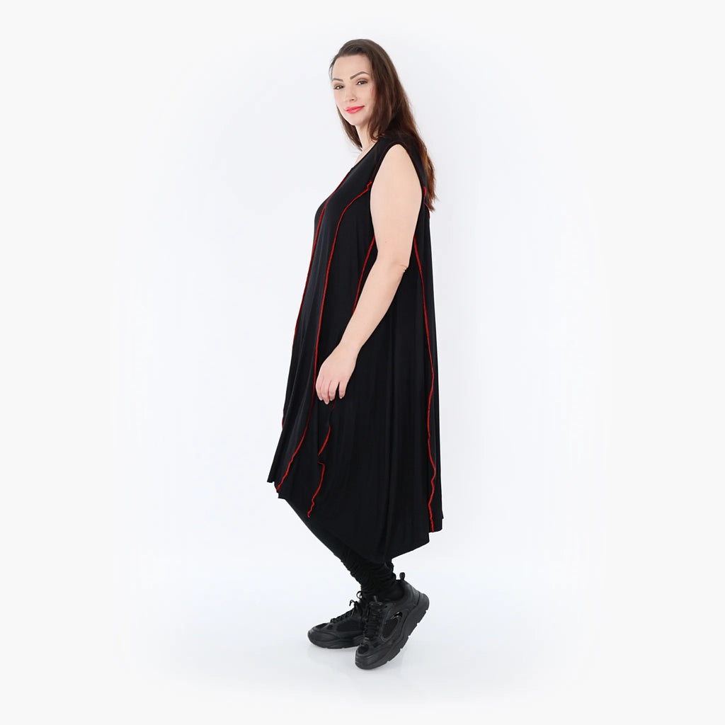 AKH Fashion Tunika 6913 Thea, Schwarz/Rot