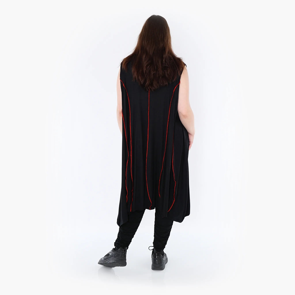 AKH Fashion Tunika 6913 Thea, Schwarz/Rot