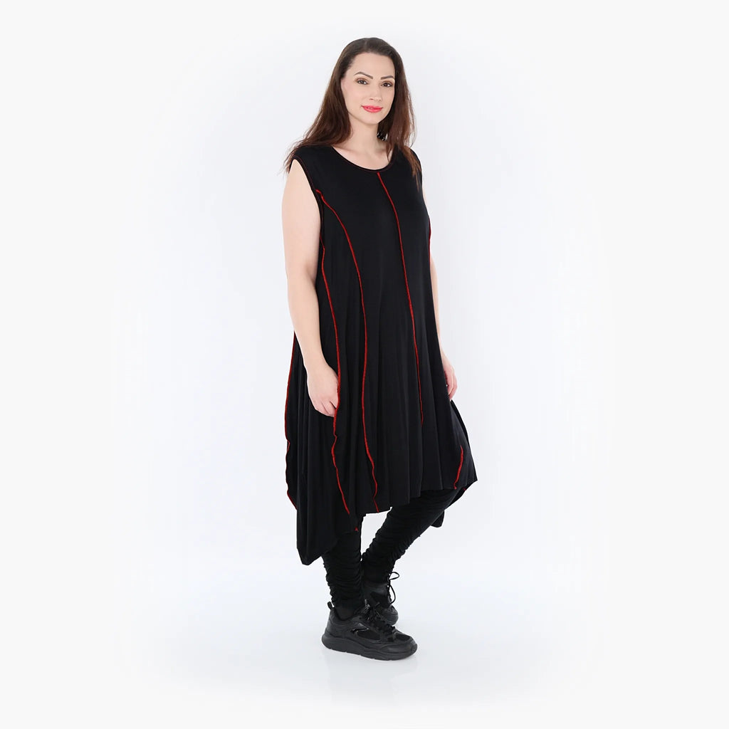 AKH Fashion Tunika 6913 Thea, Schwarz/Rot