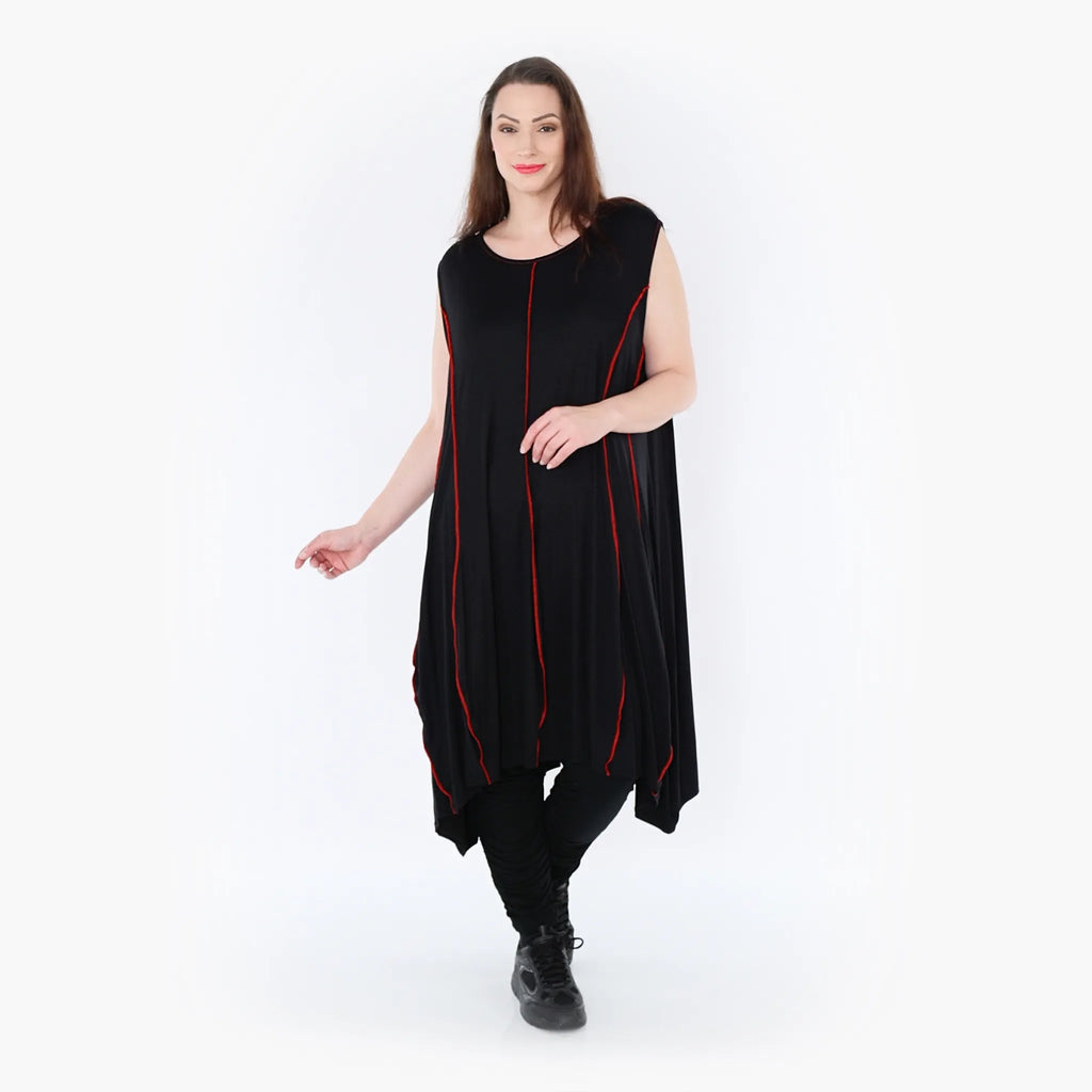 AKH Fashion Tunika 6913 Thea, Schwarz/Rot