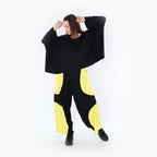 AKH Fashion Trousers 6914 Thea, Black/Yellow