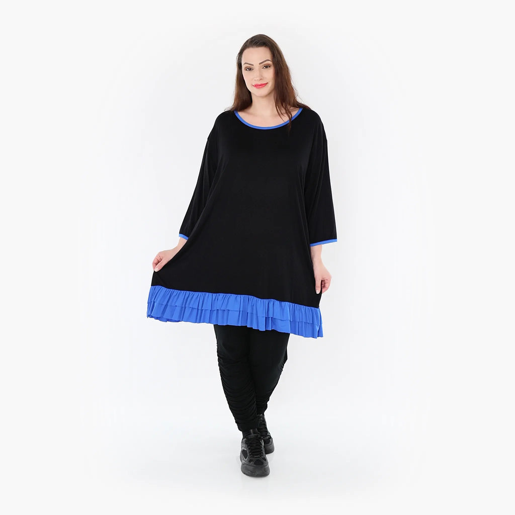 AKH Fashion Shirt 6916 Thea, Schwarz/Blau