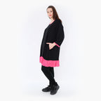 AKH Fashion Shirt 6916 Thea, Schwarz/Fuchsia