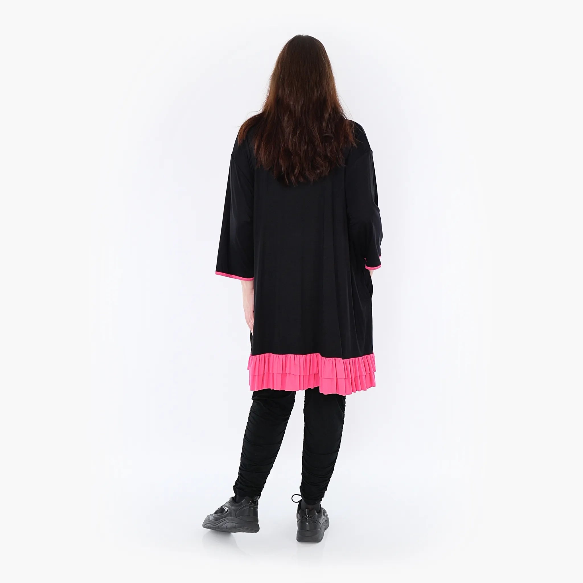 AKH Fashion Shirt 6916 Thea, Schwarz/Fuchsia