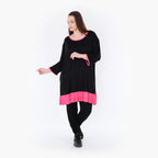AKH Fashion Shirt 6916 Thea, Schwarz/Fuchsia