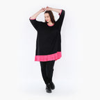 AKH Fashion Shirt 6916 Thea, Schwarz/Fuchsia