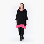 AKH Fashion Shirt 6916 Thea, Schwarz/Fuchsia