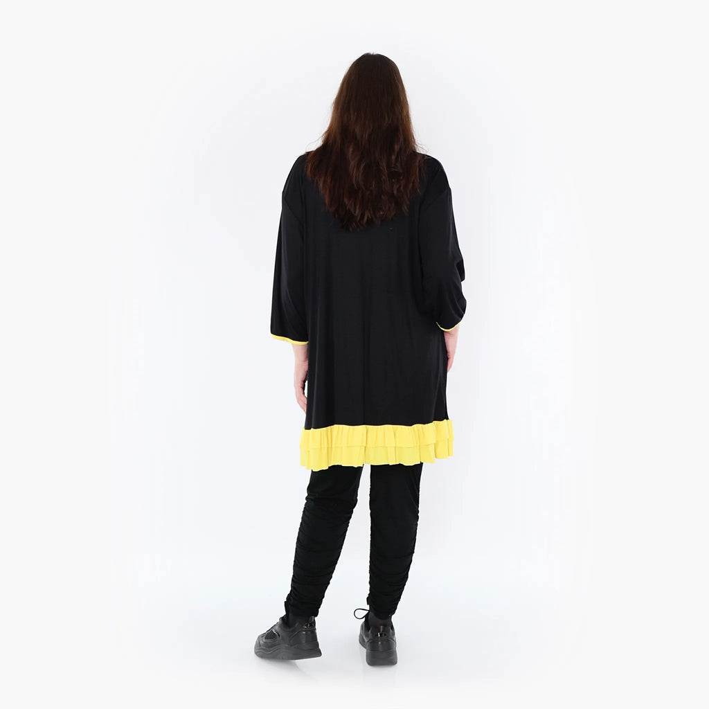 AKH Fashion Shirt 6916 Thea, Schwarz/Gelb