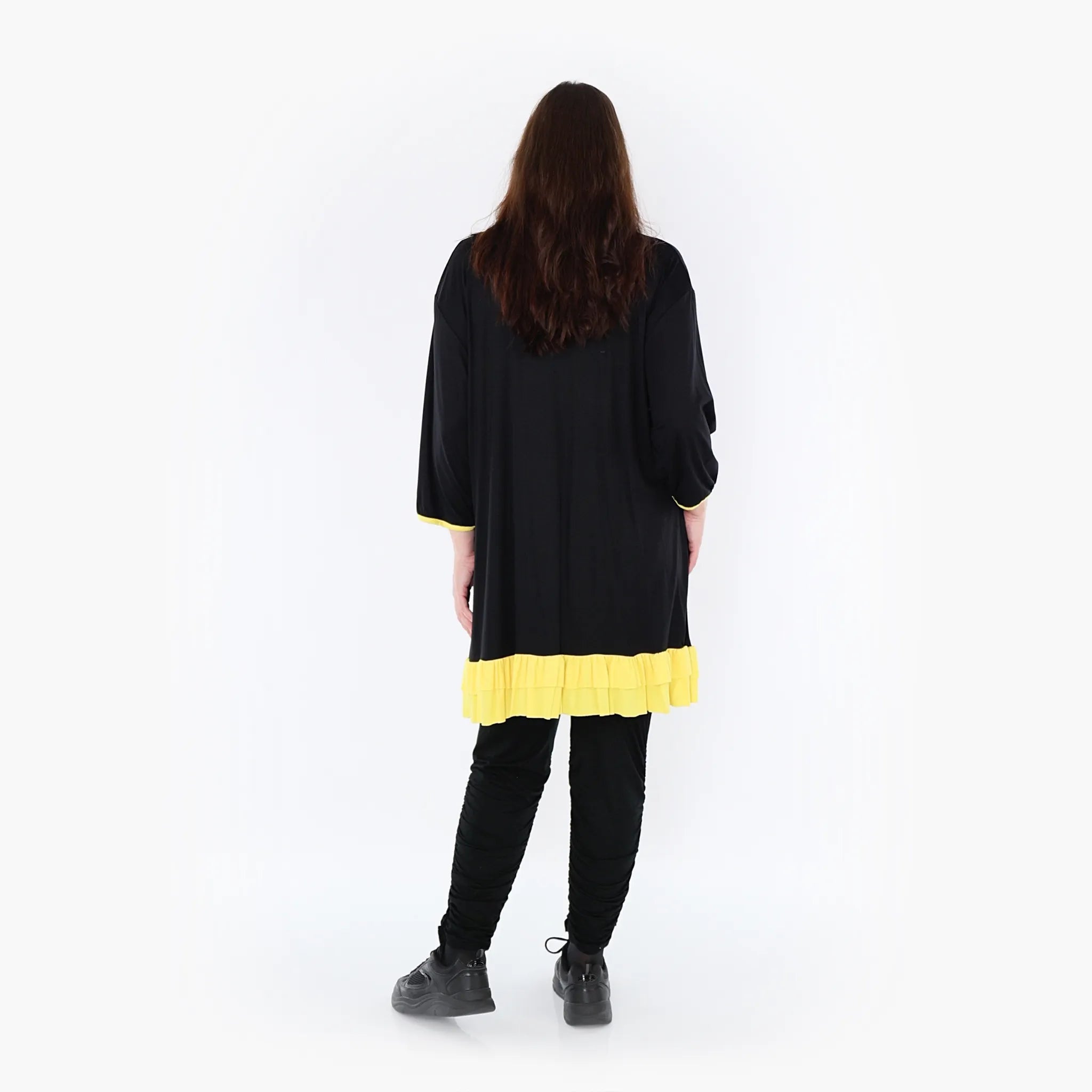AKH Fashion Shirt 6916 Thea, Schwarz/Gelb