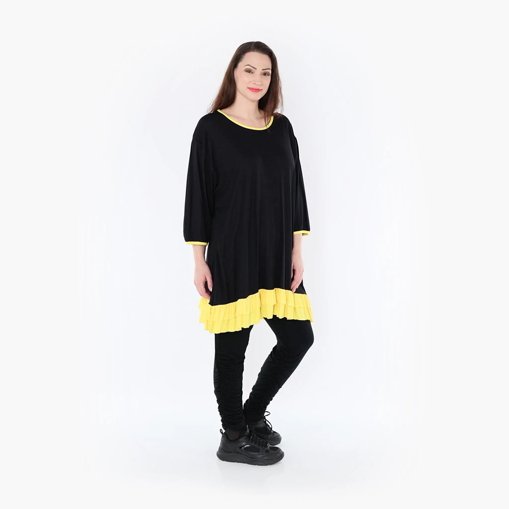 AKH Fashion Shirt 6916 Thea, Schwarz/Gelb