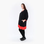 AKH Fashion Shirt 6916 Thea, Schwarz/Rot