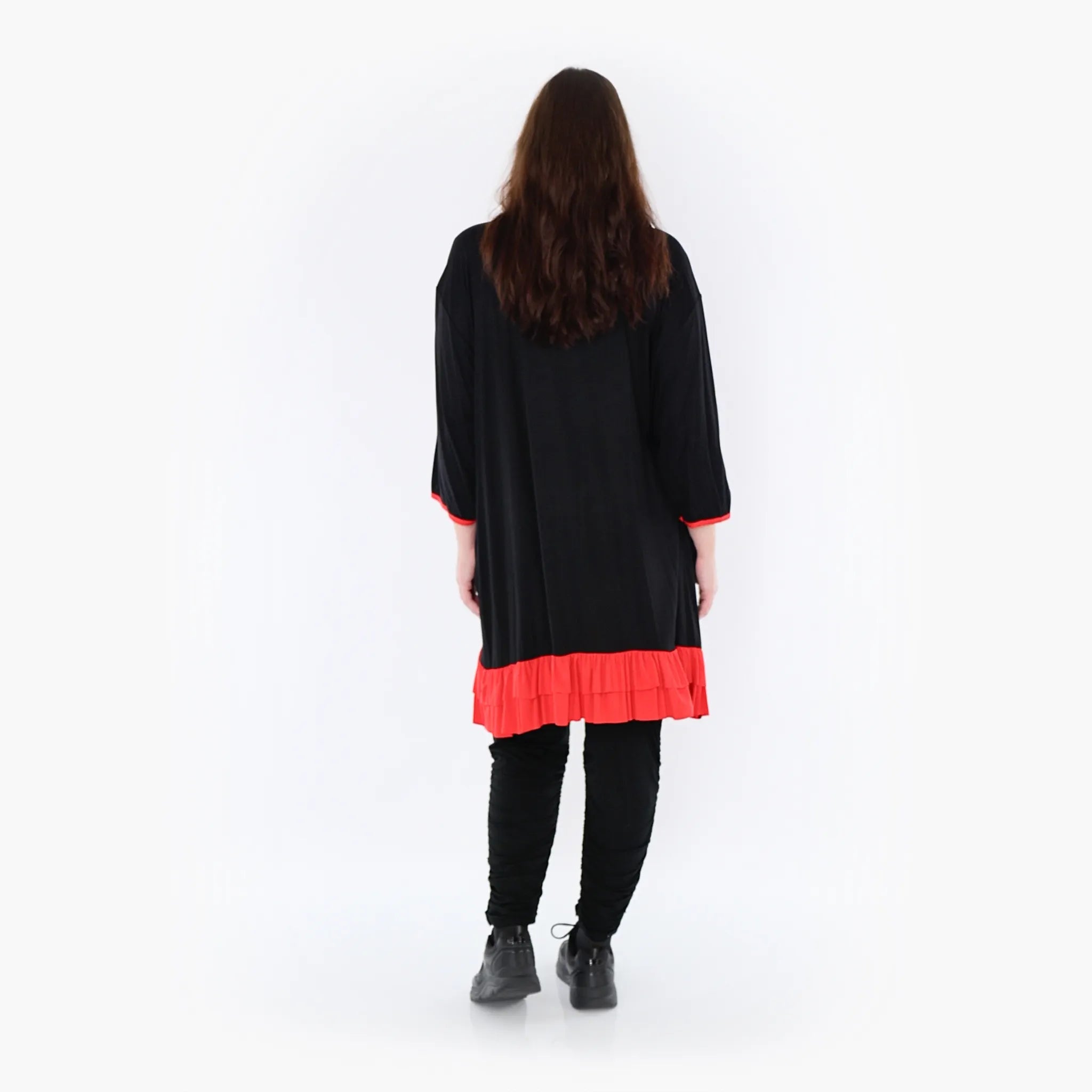 AKH Fashion Shirt 6916 Thea, Schwarz/Rot