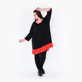 AKH Fashion Shirt 6916 Thea, Schwarz/Rot