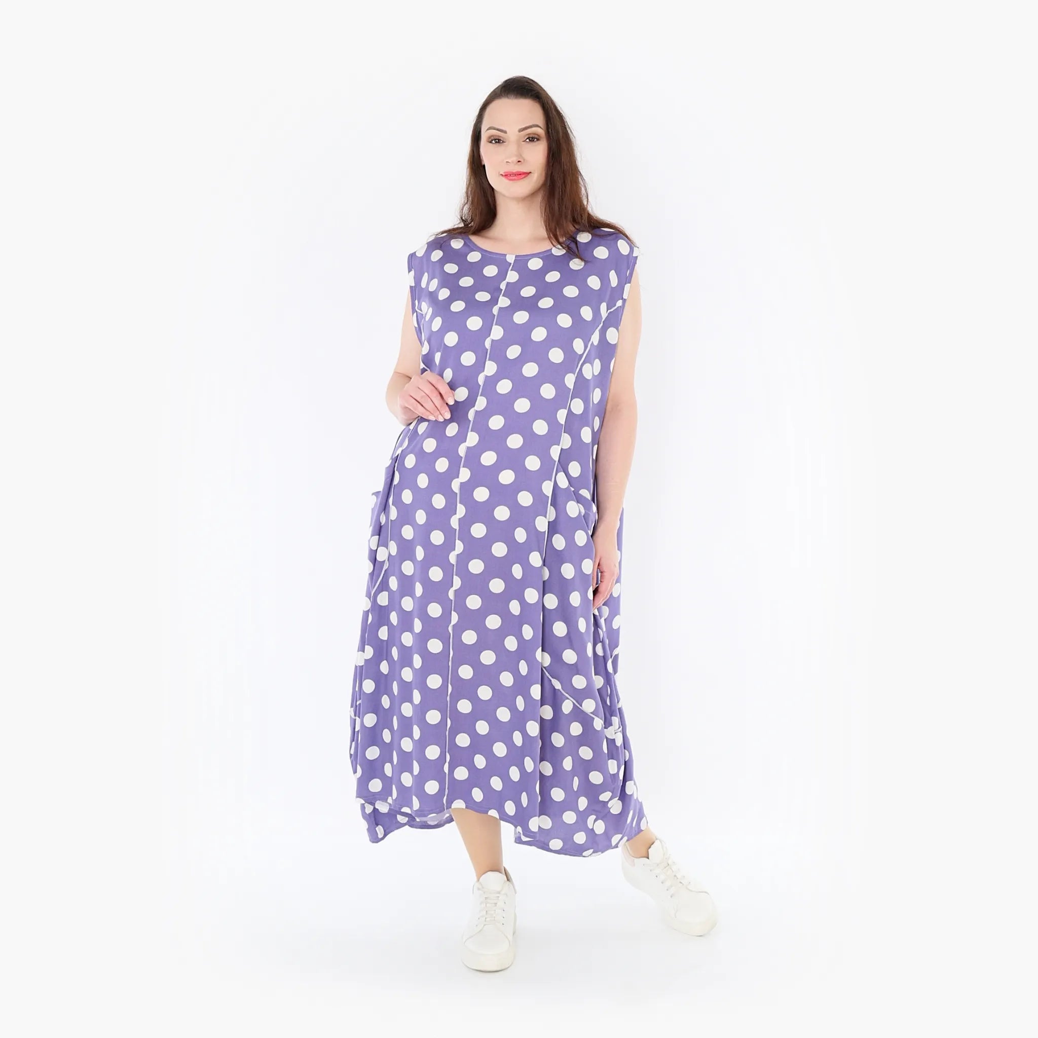Robe AKH 1920, lilas-blanc