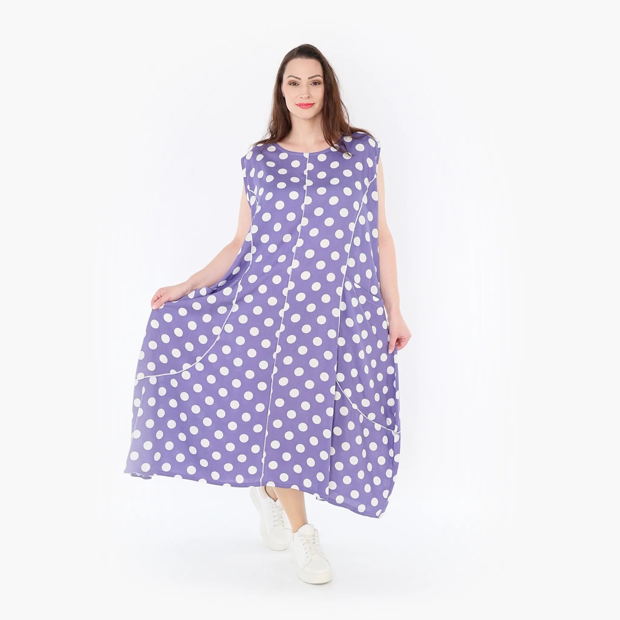 Robe AKH 1920, lilas-blanc