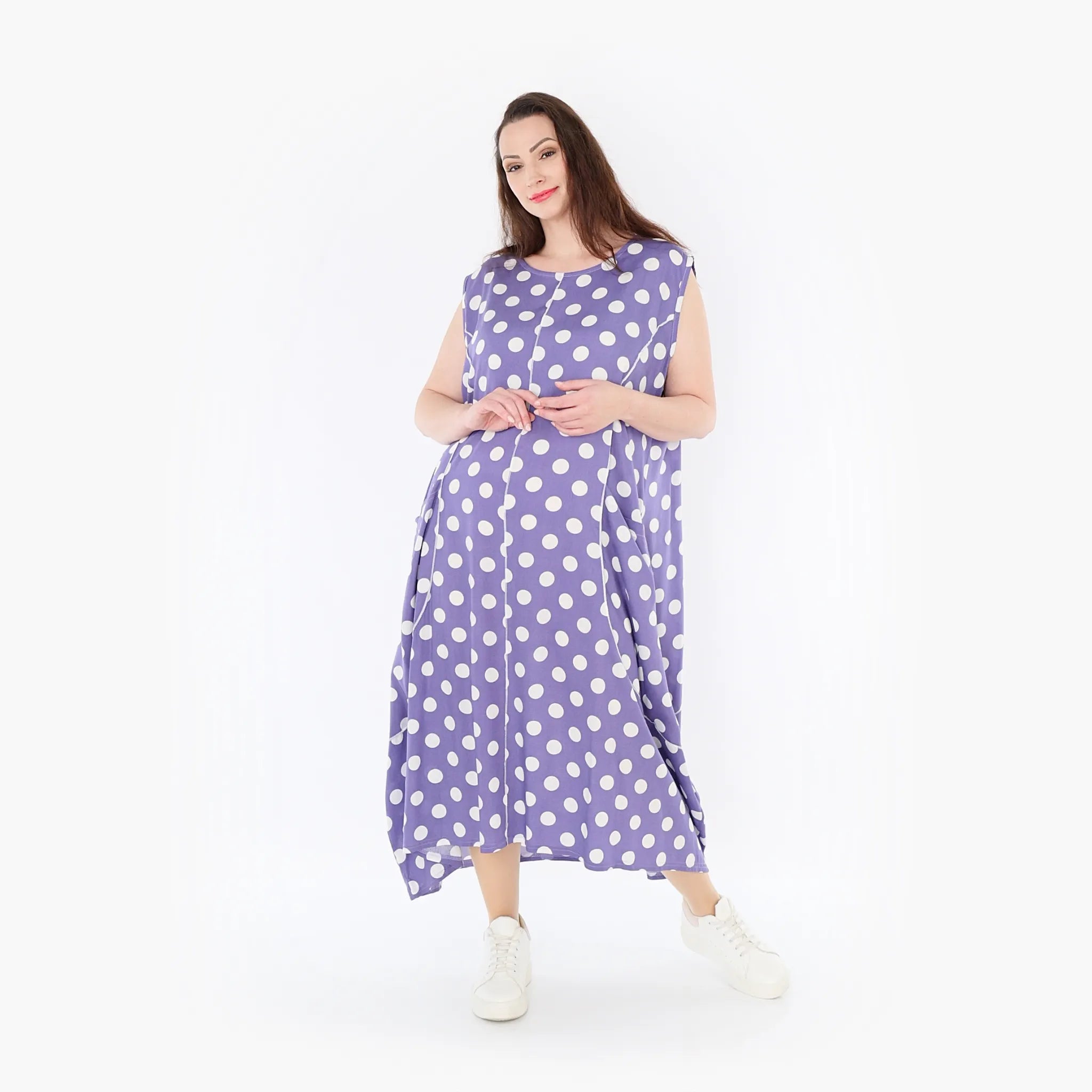 Robe AKH 1920, lilas-blanc