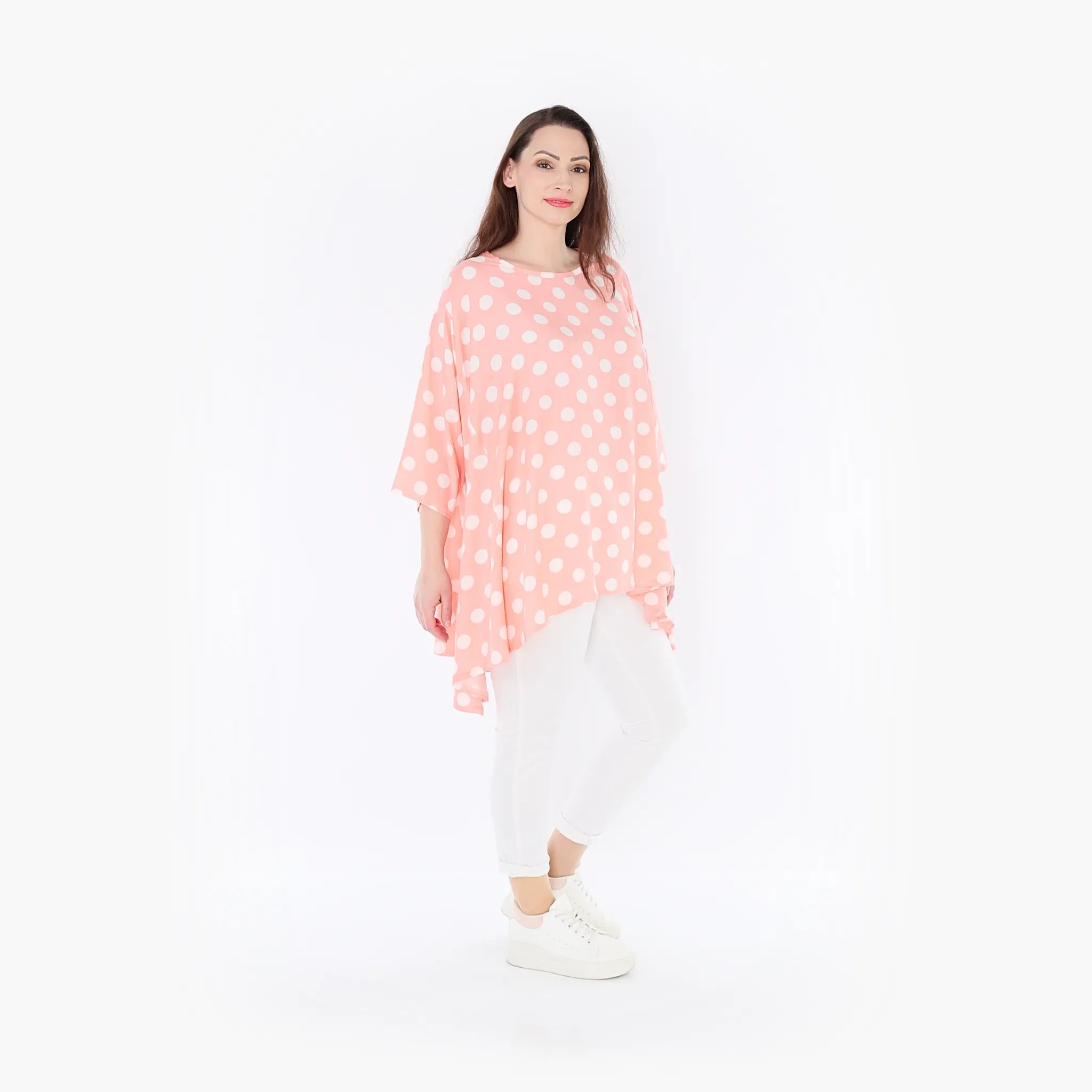 AKH Fashion Shirt 593 Ulli, Rosa/Weiß