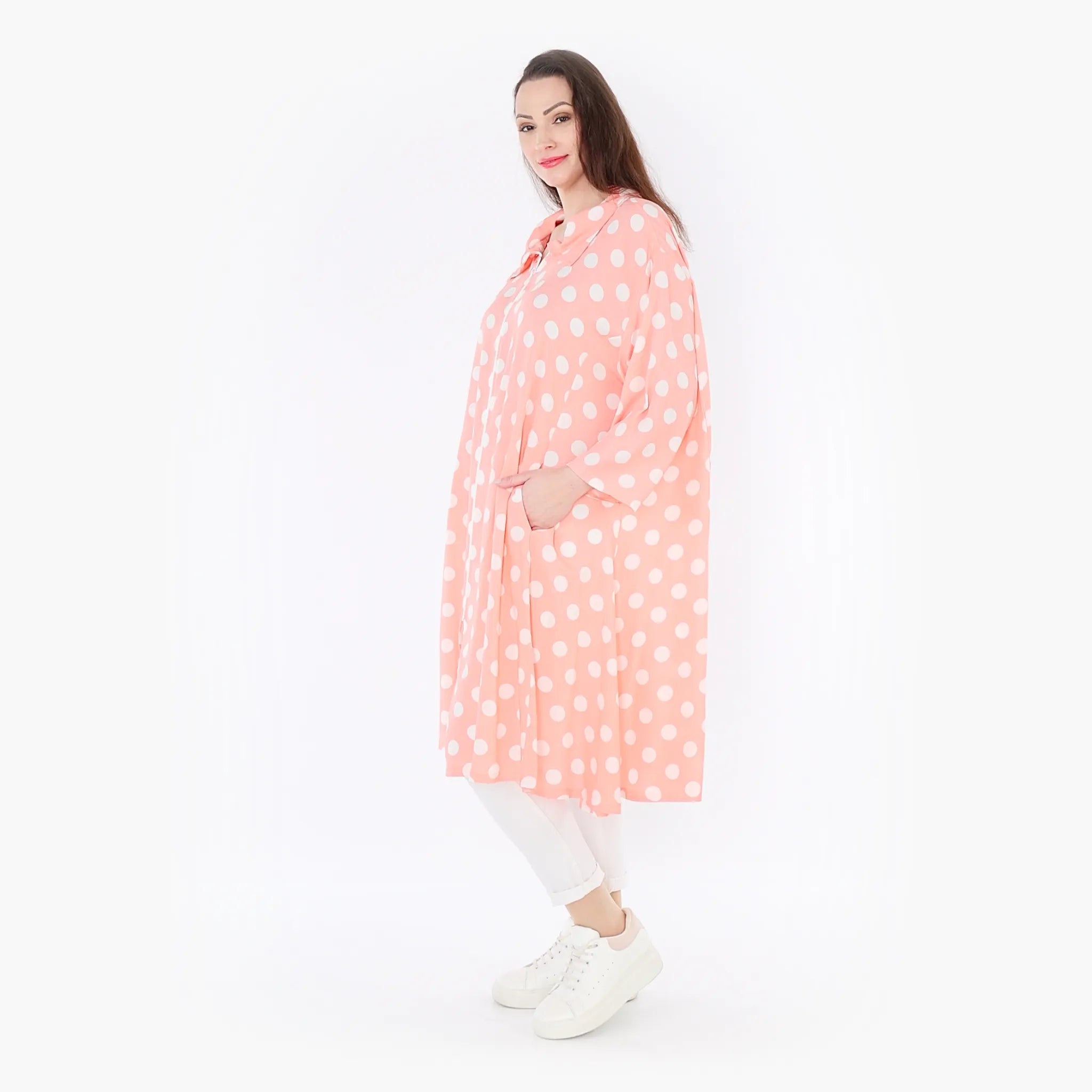 AKH Fashion Jacke 6606 Ulli, Rosa/Weiß