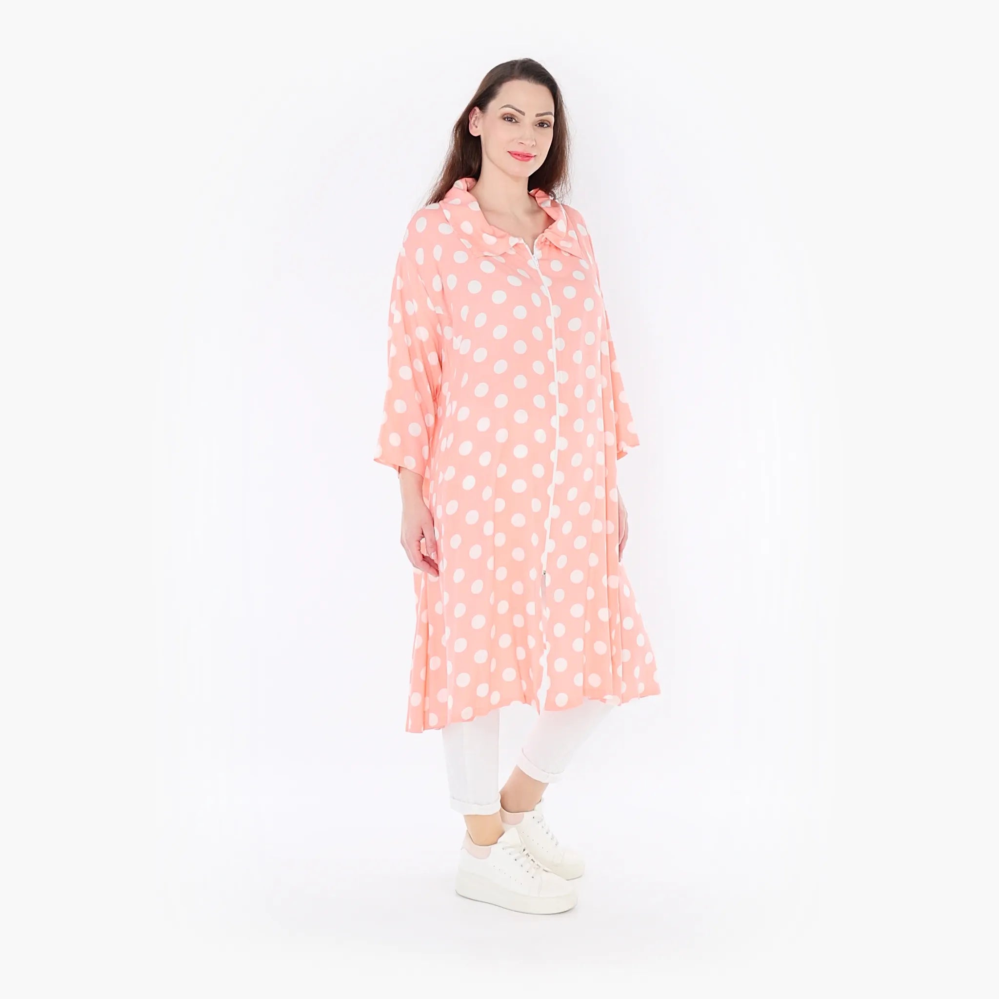 AKH Fashion Jacke 6606 Ulli, Rosa/Weiß