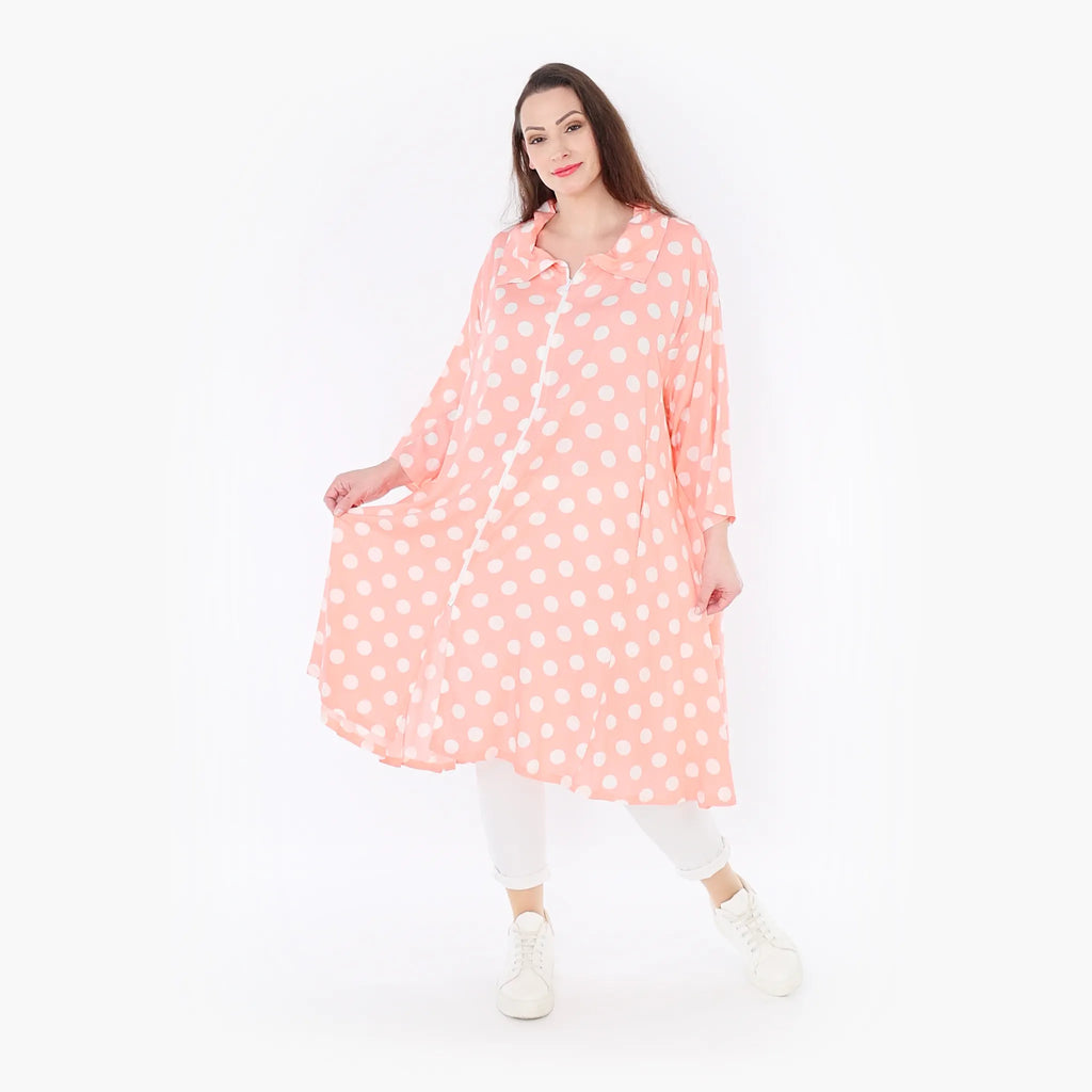 AKH Fashion Jacke 6606 Ulli, Rosa/Weiß