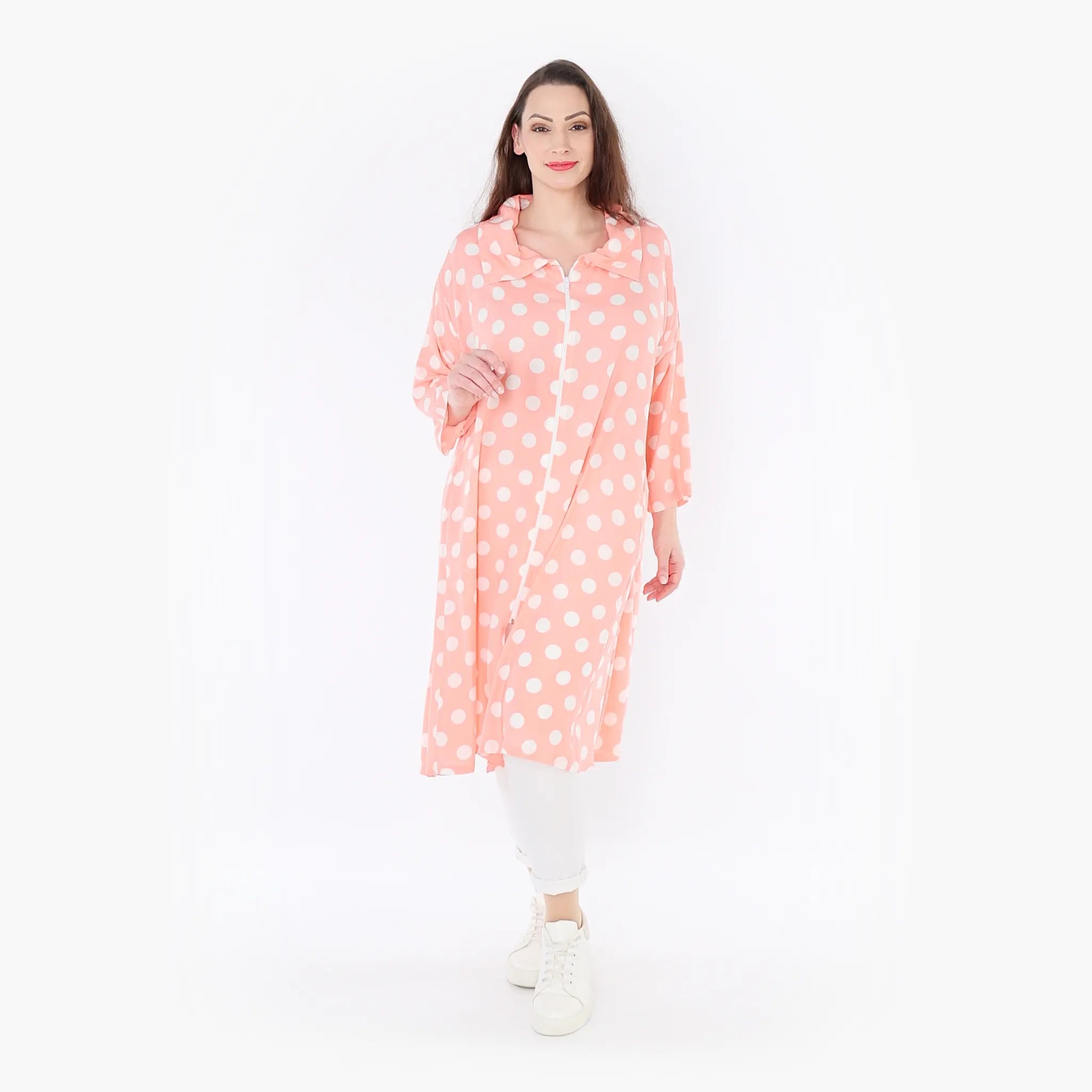 AKH Fashion Jacke 6606 Ulli, Rosa/Weiß