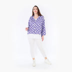 AKH Fashion Jacke 6910 Ulli, Flieder/Weiß
