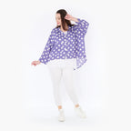 AKH Fashion Jacke 6910 Ulli, Flieder/Weiß