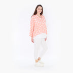 AKH Fashion Jacke 6910 Ulli, Rosa/Weiß