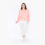 AKH Fashion Jacke 6910 Ulli, Rosa/Weiß