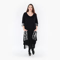 AKH Fashion Kleid 5909 Marble, Schwarz/Weiß