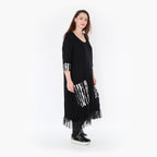 AKH Fashion Kleid 5909 Marble, Schwarz/Weiß