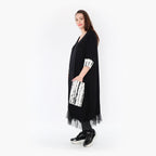 AKH 5909 Dress, White-Black