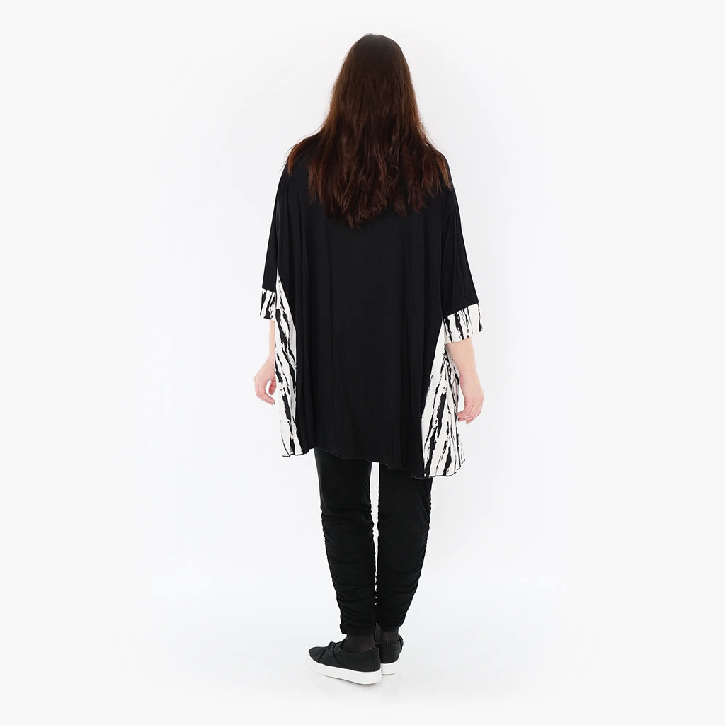 AKH Fashion Shirt 593 Marble, Weiß/Schwarz