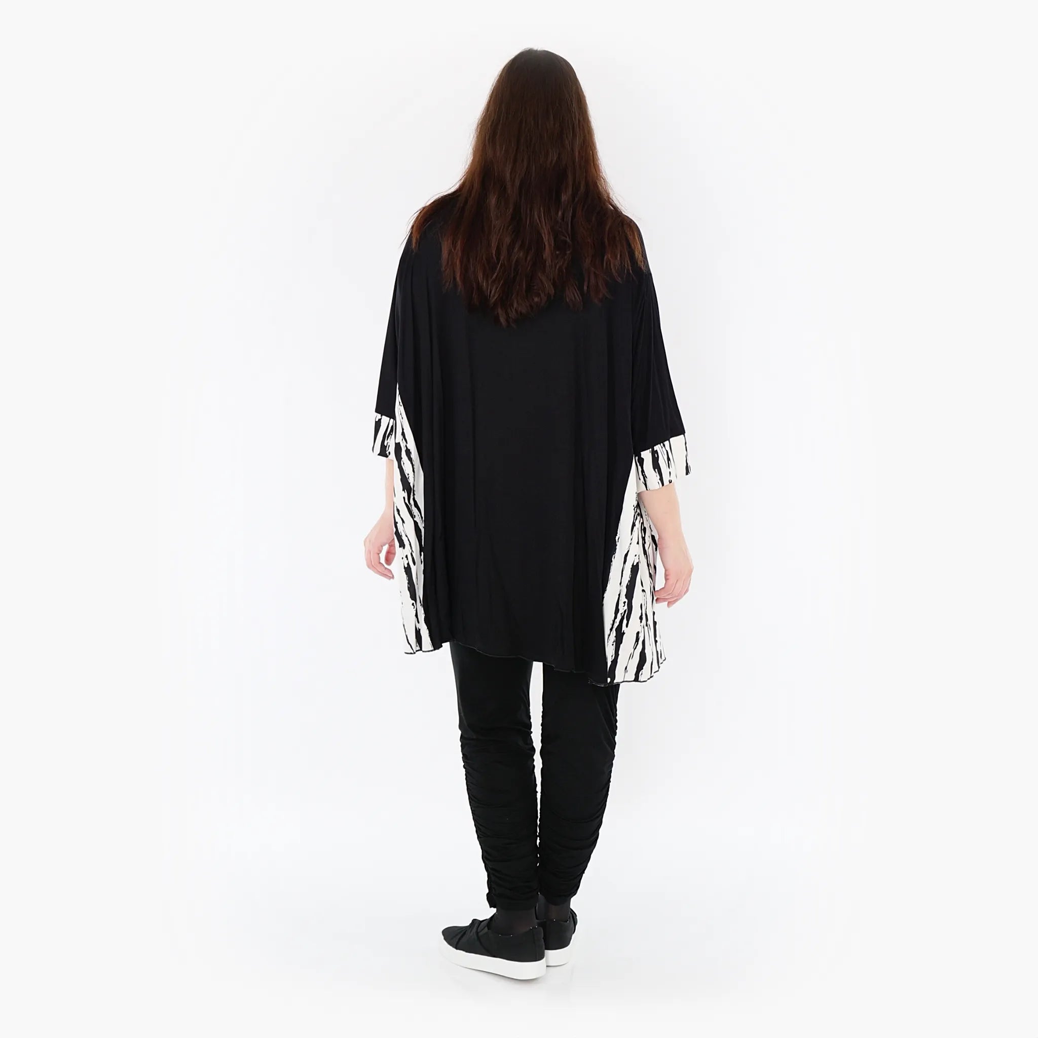 AKH Fashion Shirt 593 Marble, Weiß/Schwarz