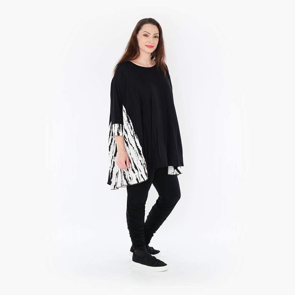 AKH Fashion Shirt 593 Marble, Weiß/Schwarz