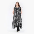AKH Fashion Tunika 6853 Marble, Schwarz/Weiß