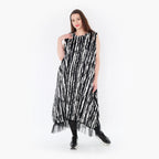 AKH Fashion Tunika 6853 Marble, Schwarz/Weiß