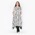 AKH Fashion Tunika 6853 Marble, Weiß/Schwarz