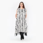 AKH Fashion Tunika 6853 Marble, Weiß/Schwarz