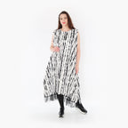 AKH Fashion Tunika 6853 Marble, Weiß/Schwarz