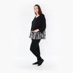 AKH Fashion Shirt 6888 Marble, Schwarz/Weiß