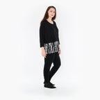 AKH Fashion Shirt 6888 Marble, Schwarz/Weiß