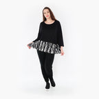 AKH Fashion Shirt 6888 Marble, Schwarz/Weiß