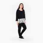 AKH Fashion Shirt 6888 Marble, Weiß/Schwarz