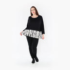 AKH Fashion Shirt 6888 Marble, Weiß/Schwarz