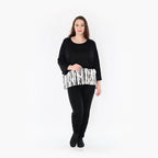 AKH Fashion Shirt 6888 Marble, Weiß/Schwarz