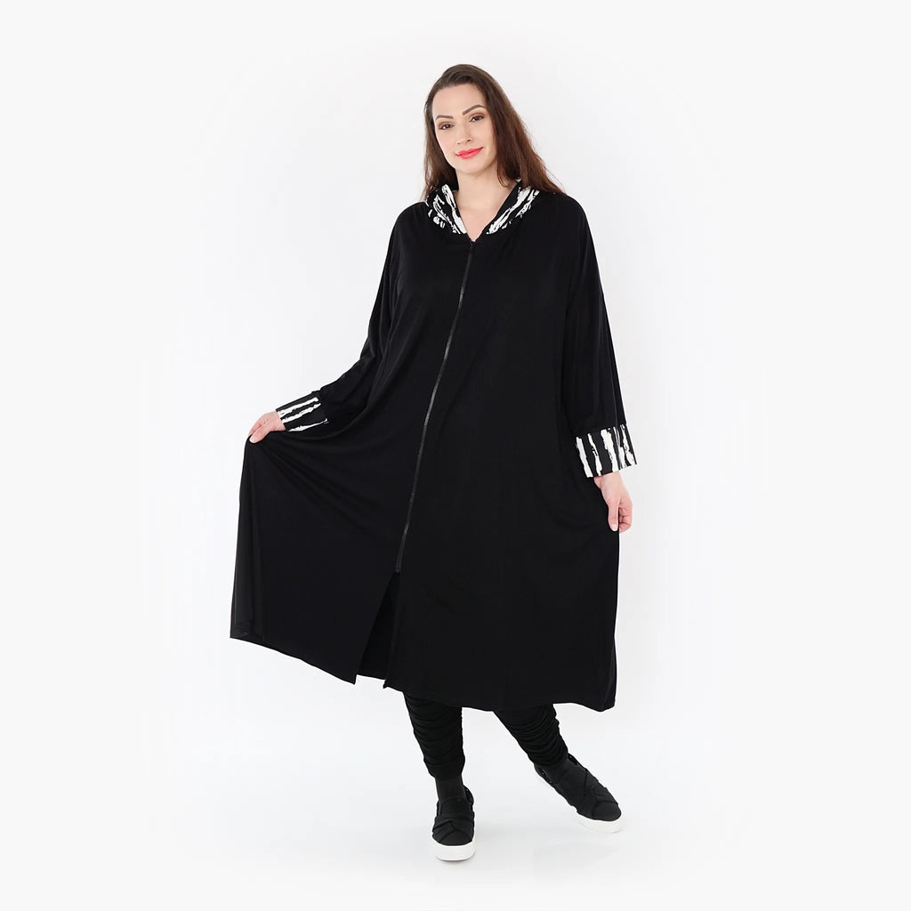 AKH Fashion Mantel 6891 Marble, Schwarz/Weiß