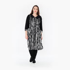 AKH 6899 Blouse, Black and White