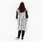 AKH 6899 Blouse, White-Black